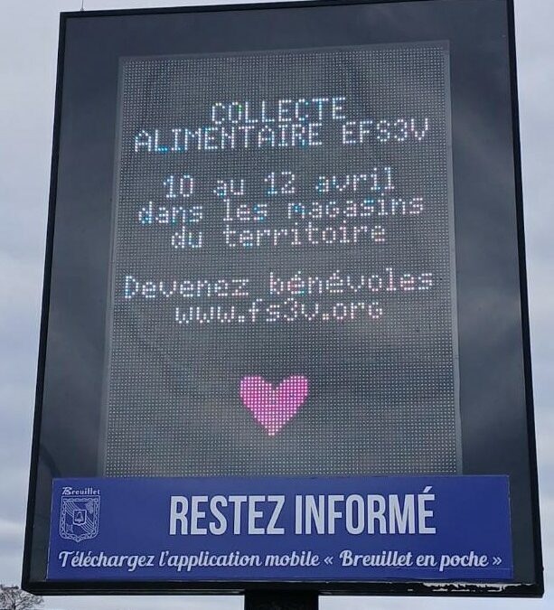 Collecte d&rsquo;Avril 2026 : Merci à la ville de Breuillet !